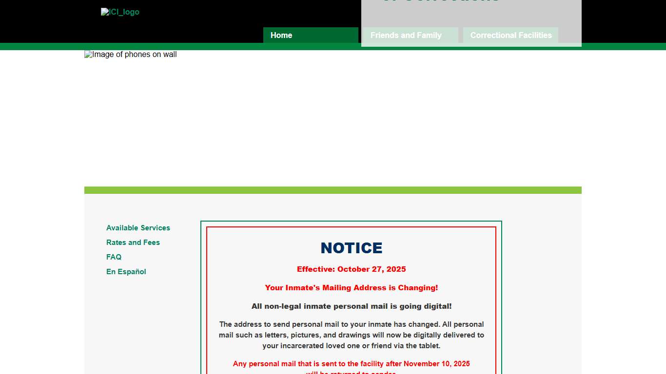 ICS Corrections, Inc. | Alabama Department of Corrections